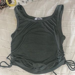 Princess Polly dark green tank